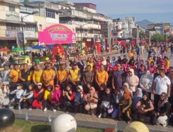 Senam Bersama Meriahkan HUT Bhayangkara ke-79 di Padangsidimpuan