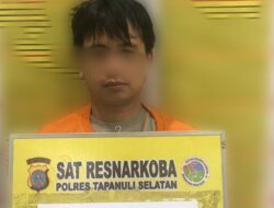 Dari Sawit ke Sel Tahanan, Polres Tapsel Bekuk SS dengan 0,30 Gram Sabu di Desa Hapesong Lama
