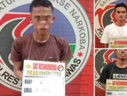Tiga Tersangka Narkoba Dibekuk di Palas, Sabu dan Uang Tunai Diamankan
