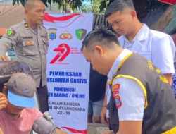 Abang – Abang Becak Dapat Layanan Kesehatan Gratis dari Polres Padangsidimpuan