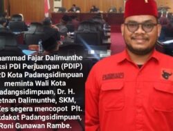 Fraksi PDIP DPRD Padangsidimpuan Desak Pencopotan Plt. Sekdakot Roni Gunawan Rambe