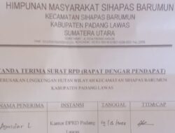Masyarakat Sihapas Barumun Gagal Dapat Respons DPRD Padang Lawas Soal Penebangan Hutan, Kekhawatiran Lingkungan Meningkat