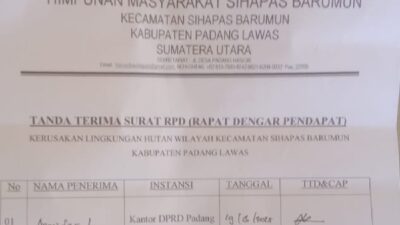 Masyarakat Sihapas Barumun Gagal Dapat Respons DPRD Padang Lawas Soal Penebangan Hutan, Kekhawatiran Lingkungan Meningkat