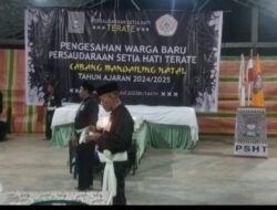 PSHT Mandailing Natal Kukuhkan 62 Anggota Baru, Teguhkan Nilai Kekeluargaan, Simbol Persaudaran dan Budaya