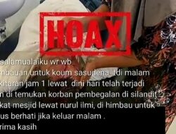 Foto Korban Begal di Sidimpuan Dipastikan Hoaks