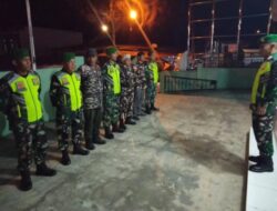 Babinsa Koramil 03/Sipirok dan FKPPI Bersinergi Gelar Patroli Malam Jaga Kamtibmas
