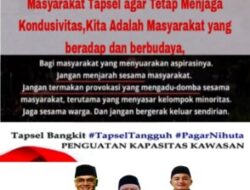 Jaga Kondusifitas, Ketua NNB Tapsel Imbau Warga Jaga Kamtibmas