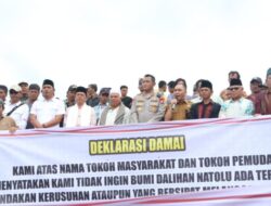 Ratusan Tokoh Tapsel Gelar Deklarasi Damai
