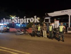 Patroli Gabungan Kodim 0212/Tapsel dengan Ormas FKPPI di Tapsel