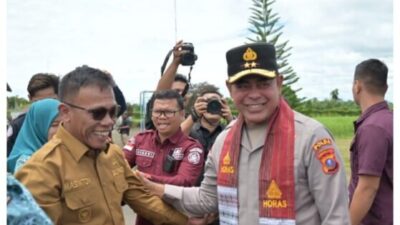 Kunker Kapolda Sumut ke Tapteng, Tanam Bibit Jagung sebagai Penguatan Ketahanan Pangan