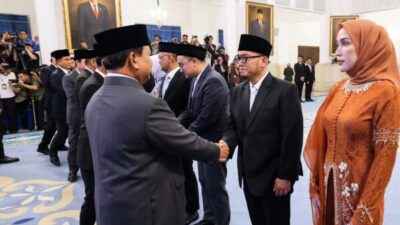 Presiden Prabowo Lantik 4 Menteri dan 1 Wakil Menteri,  Ini Pejabatnya