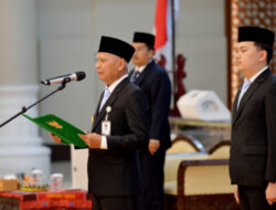 3 Pejabat Pimpinan Tinggi Pratama dan Administrator Dilantik, Wagub Sumut: “Terus Lakukan Inovasi dan Ciptakan Terobosan Konstruktif”