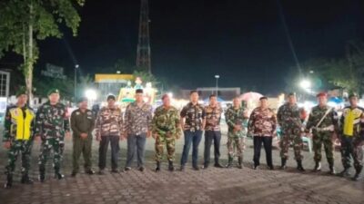 Personil Koramil 08/Brn Patroli Kolaborasi Bersama Elemen Masyarakat Ciptakan Lingkungan Yang Aman