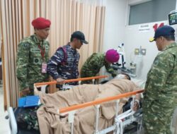 Danpasmar 1 Berikan Dukungan Moril untuk Prajurit yang Dirawat di RSPAD dan RSAL