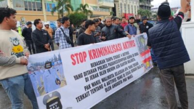 Demo di Padangsidimpuan, Aktivis Tuding Ada Intrik dalam Penangkapan Rekan Mereka
