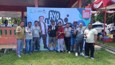 Ribuan Warga Tapsel Ikuti Senam Sehat Germas Bersama Sihar Sitorus