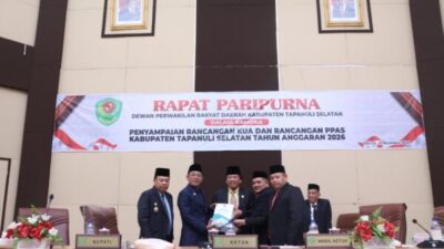 Rapat Paripurna DPRD Tapsel, Bupati Paparkan KUA-PPAS 2026 dengan Tema Penguatan Ekonomi