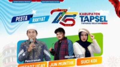 Gebyar HUT ke-75 Tapsel: Pesta Rakyat, Ustadz Ucay, Artis Ibukota, dan Semangat Kebangkitan