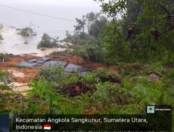 Longsor Putus Total Akses di Angkola Sangkunur, Camat: “Kami Mendesak Pemkab Tapsel Turunkan Alat Ber