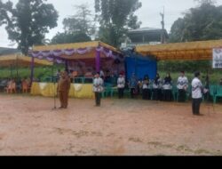 Upacara memperingati Dirgahayu PGRI dan HGN yg ke 80 berjalan dengan sukses.