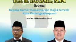 Keluarga Besar Kemenag Padangsidimpuan Ucapkan Selamat atas Pelantikan Drs. H. Iswardin, M.Pd sebagai Kepala Kantor Kementerian Haji dan Umrah