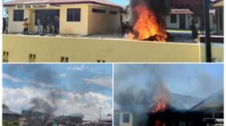 Kantor Polsek MBG Terbakar Pasca Protes Dugaan Pelepasan Pengedar Narkoba