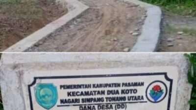 Jalan Usaha Tani Dilanjutkan Provinsi, Nagari Simpang Tonang Utara Mengaku Tidak Mengetahui