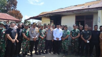 Kapolda Sumut Tinjau Pemulihan Polsek Muara Batang Gadis,Tegaskan Komitmen Berantas Narkoba